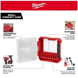 Milwaukee Customizable Small Compact Case for Impact Driver Accessories