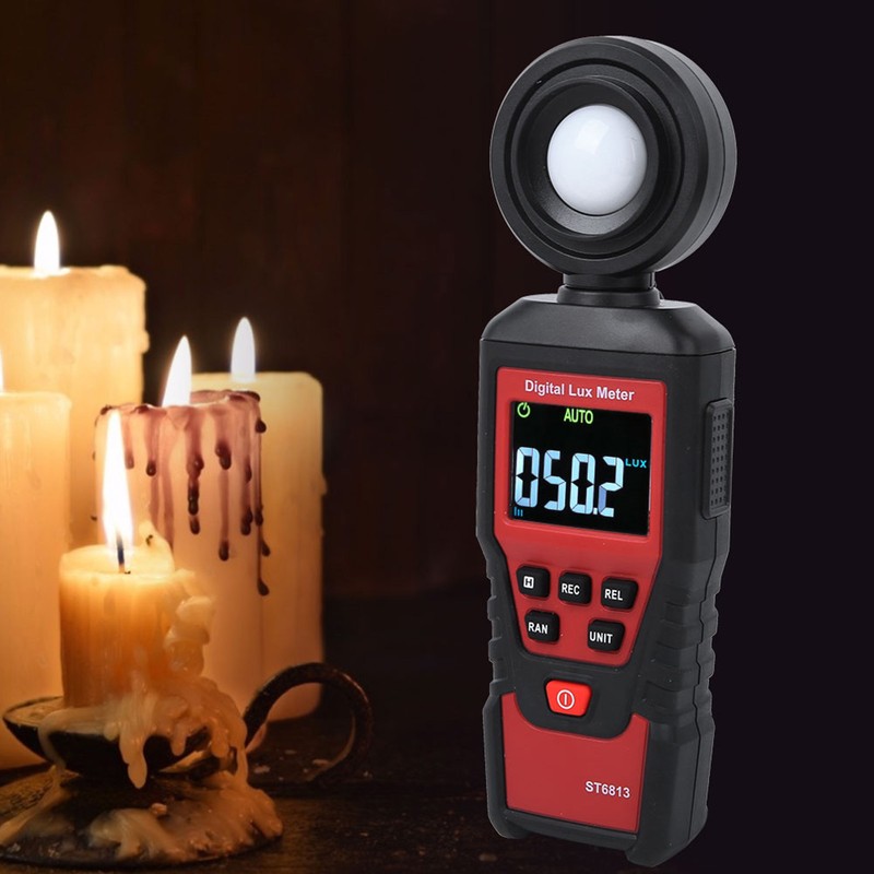 ST6813 Portable Digital LCD Light Illuminance Meter Photometer Illuminometer Instrument