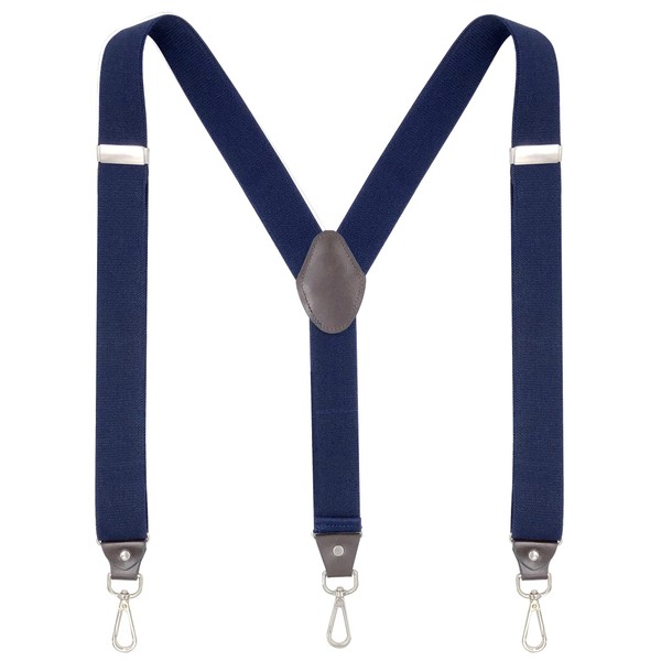 Ausukler Men's Braces Extra Strong 3.5 cm Wide with Rotating