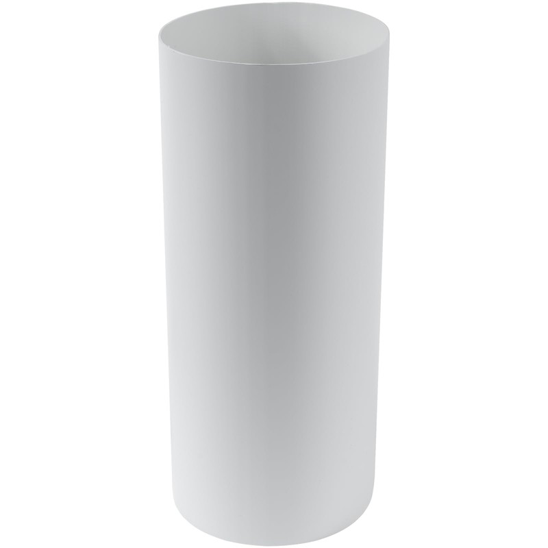 HVAC OV 5"" Inch Round Straight 12"" Inch Long Plastic