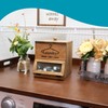 Besuerte Laundry Pod Holder - 2 Tiered Rustic Wooden Dispenser,