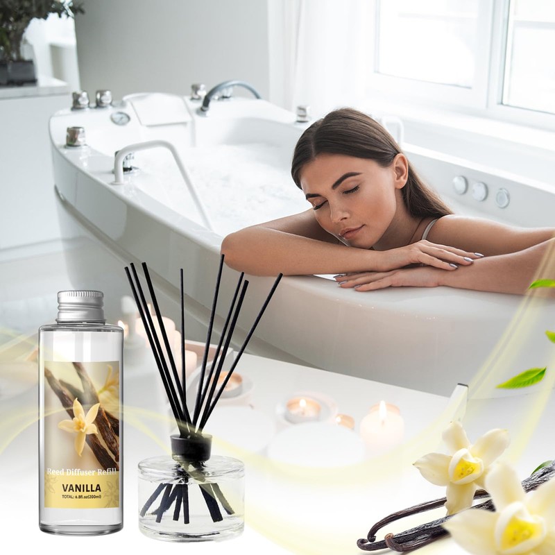 SCENTORINI Reed Diffuser Oil Refill, Vanilla Diffuser Oil 6.76 Fl