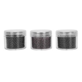 3 Bottles 3.0mm Silicone Micro Links Rings Beads Small Comfortable Hair Extension Tool (1#/3#/5#)