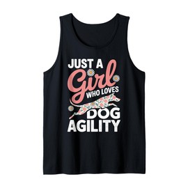 Dog Agility Art for Women Girls Dog Training Dog Agility Tank Top