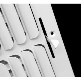 6"w x 6"h 3-Way Fixed Curved Blade AIR Supply Diffuser - Vent Duct Cover - Grille Register - Sidewall or Ceiling - High Airflow - White