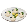 Lorren Home Trends 2 Piece Round 12" Pizza-Serving Platters, Lemon