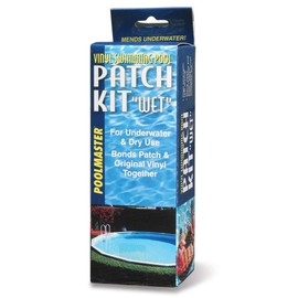 Poolmaster Vinyl Liner Pool and Inflatable Patch Repair Kit, Wet or Dry Application, 4 oz Adhesive