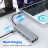 USB C Adapter, USB C Docking Station with HDMI 4K,