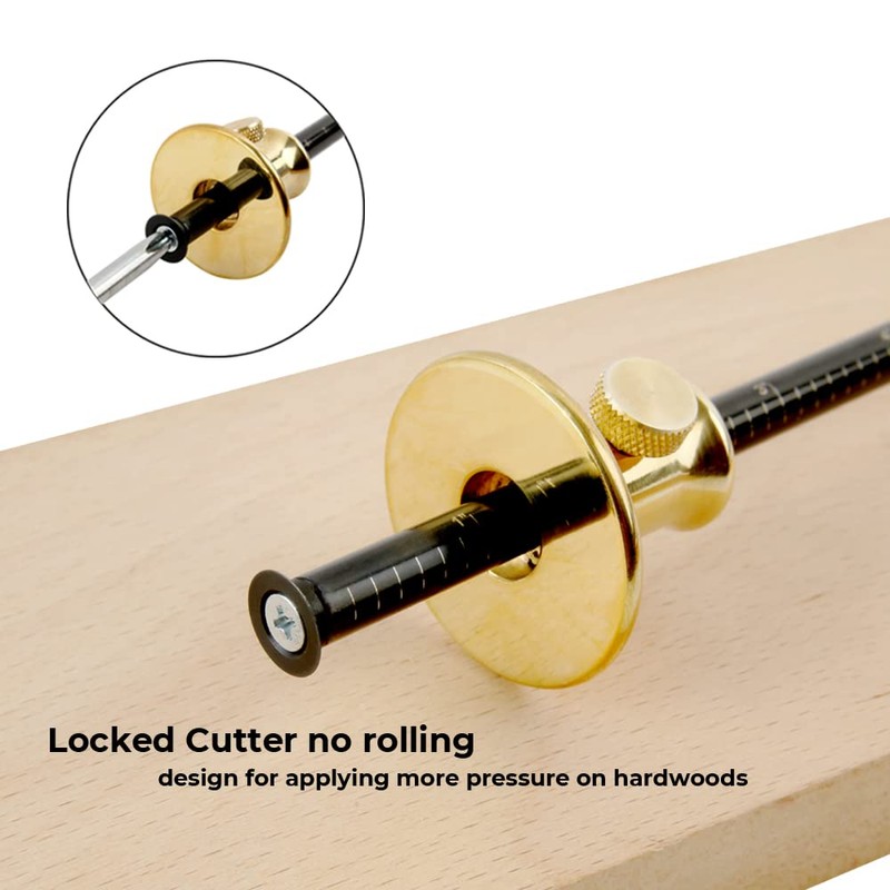 O'SKOOL Wheel Marking Gauge with Solid Brass Body for Marking