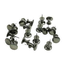 FSSTUD 30 Pieces Giant Metal Push Pins Large Head Push Pins Cork Pin Board Thumb Nails Card Marker Pins Wall Hanging Decorative Push Pins for Office Home