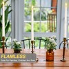 Tuanse 24 Pack Christmas Flameless Flicker Taper Candles with Remote