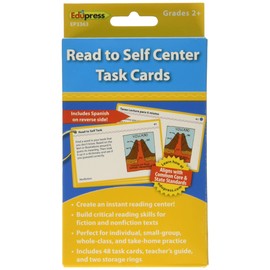 Edupress Literacy Center Task Cards, Read to Self, Grade 2+ (EP63363)
