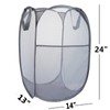 2 Pack Mesh Laundry Basket,Foldable Popup Laundry Hamper with Durable