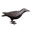 Primitive Large Life-Sized Decorative Black Cast Iron Raven Crow Bird