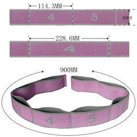 1 Pcs fKiZanthene Stretch Strap, Gymnastics Stretch Band, Resistance Band for Training, Yoga & Latin Dance(Pink)