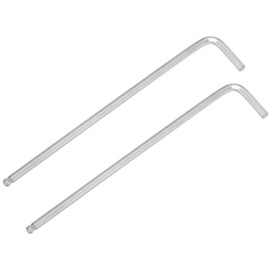 TA-VIGOR 2Pcs 5/32" Ball End Hex Key Wrench, Long Arm L-Shaped CR-V Steel Allen Wrench Tool for Bike, Furniture, and Mechanical Repair