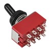 Heschen Miniature Toggle Switch MTS-402 ON-ON 4PDT 12 Pin, 2A