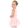 Maillot de ballet sin mangas para niñas con falda, estampado