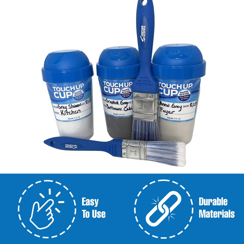 Touch Up Cup Painting Kit - Includes 3 Paint Storage