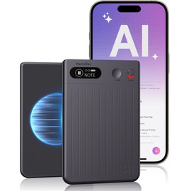 Mugukue AI Voice Recorder, 64GB Audio Note Recorder – 73H Battery, USB-C Fast Charge, Magnetic Clip, 118-Language Transcription, AI Noise Cancellation, App Control, for Lectures, Meetings, Calls- Gray