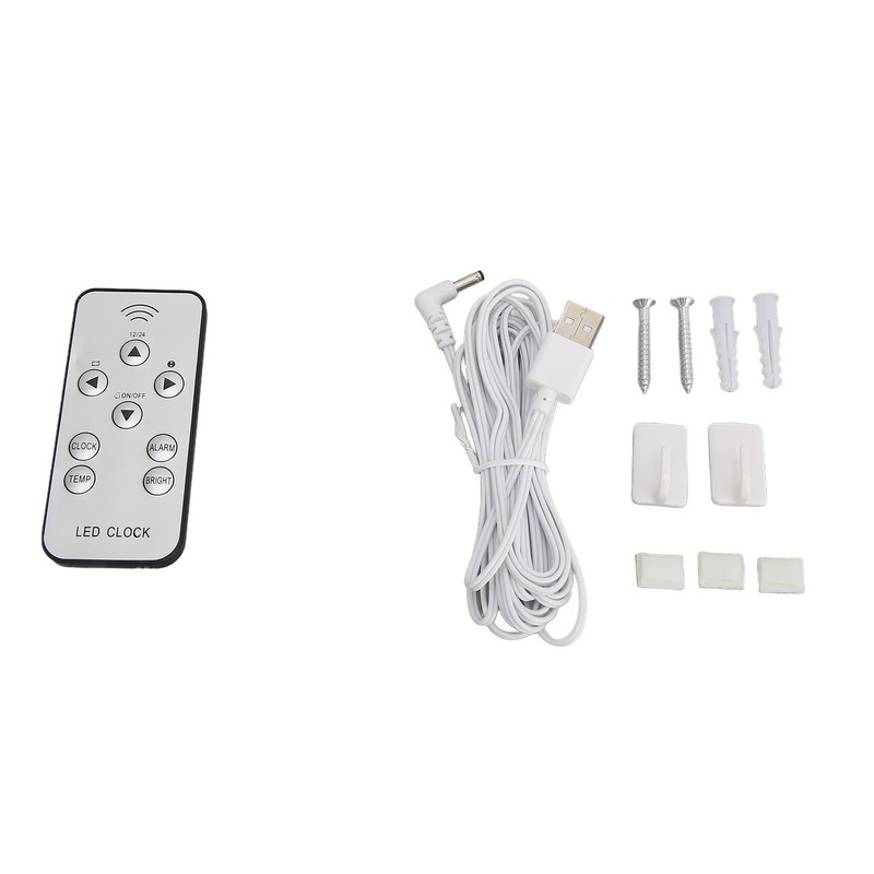 3D LED Wall Clock Brightness Adjustable Innovative 3D Table Wall