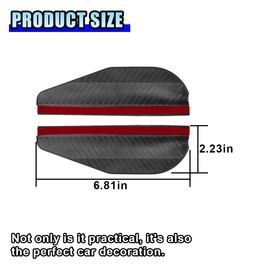 2PCS Car Rear View Mirror Rain Visor Eyebrow- Smoke Visor Guard for Car Side Mirrors- Waterproof Auto Side Mirror Rain Protector Cover Accessories- Universal Rainwater Deflector for Cars (Black)