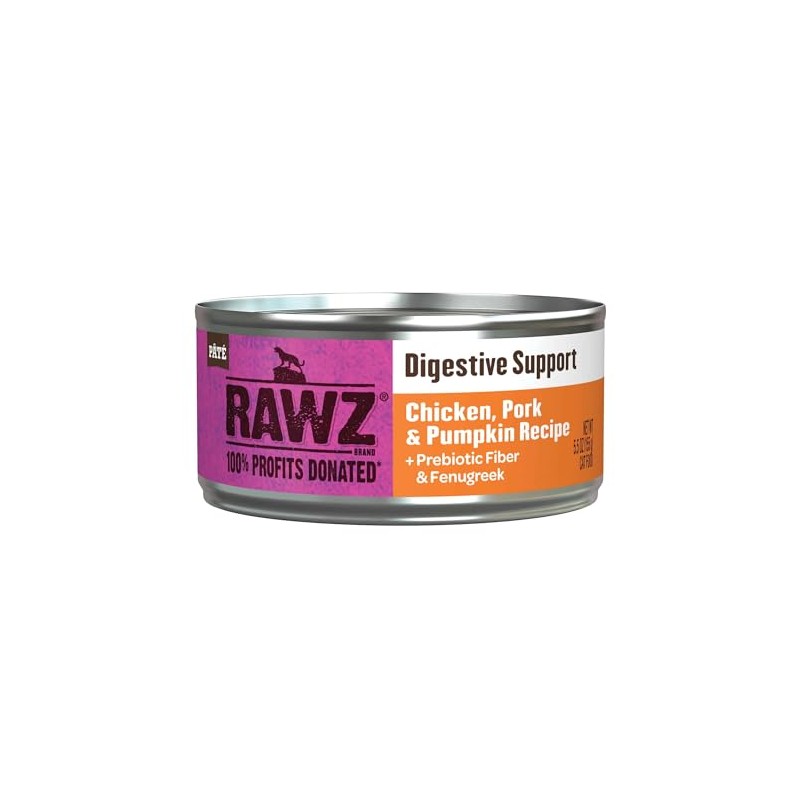 Rawz Digestive Support CAT Food 5.5 Ounce Cans, 24 Pack