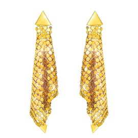 KristLand S925 Sterling Silver Ear Pin Women Ladies Drop Earrings with Stunning Alloy Party Jewellery Wedding Gift Box, Silver