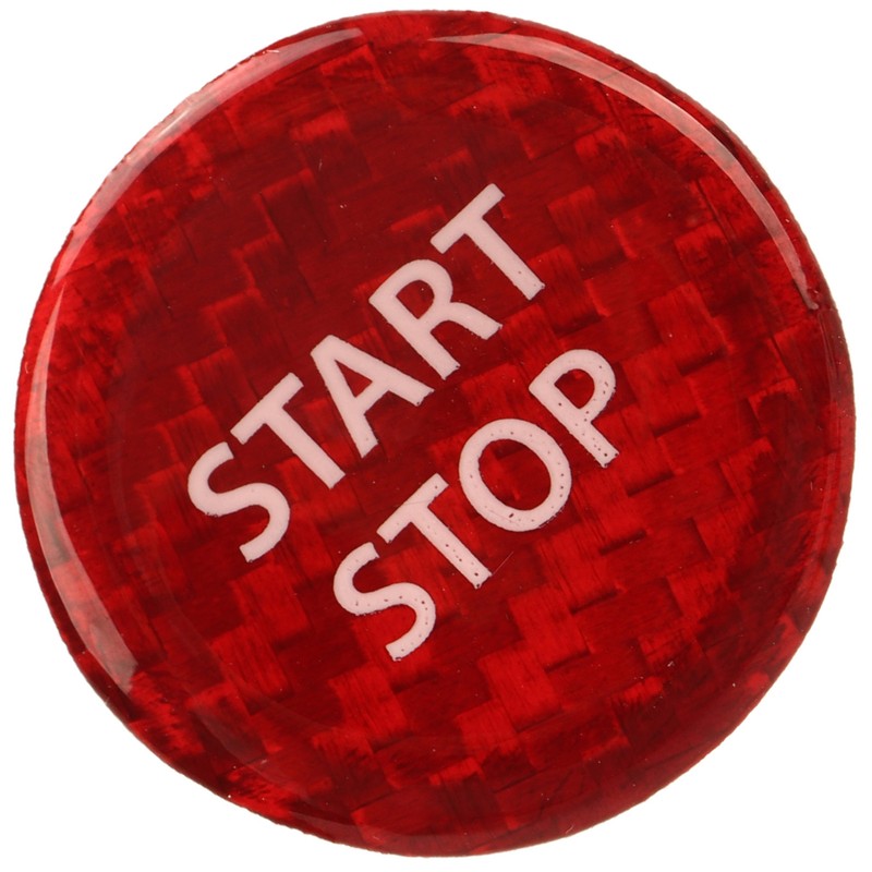 Push Start Button Cover Carbon Fiber Ignition Switch Button Cover