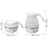 Travel Folding Electric Kettle Portable Silicone Foldable Collapsible Mini Household