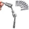 Bestgle 10 Pcs Magnetic Nut Setter Driver Drill Bit Set,