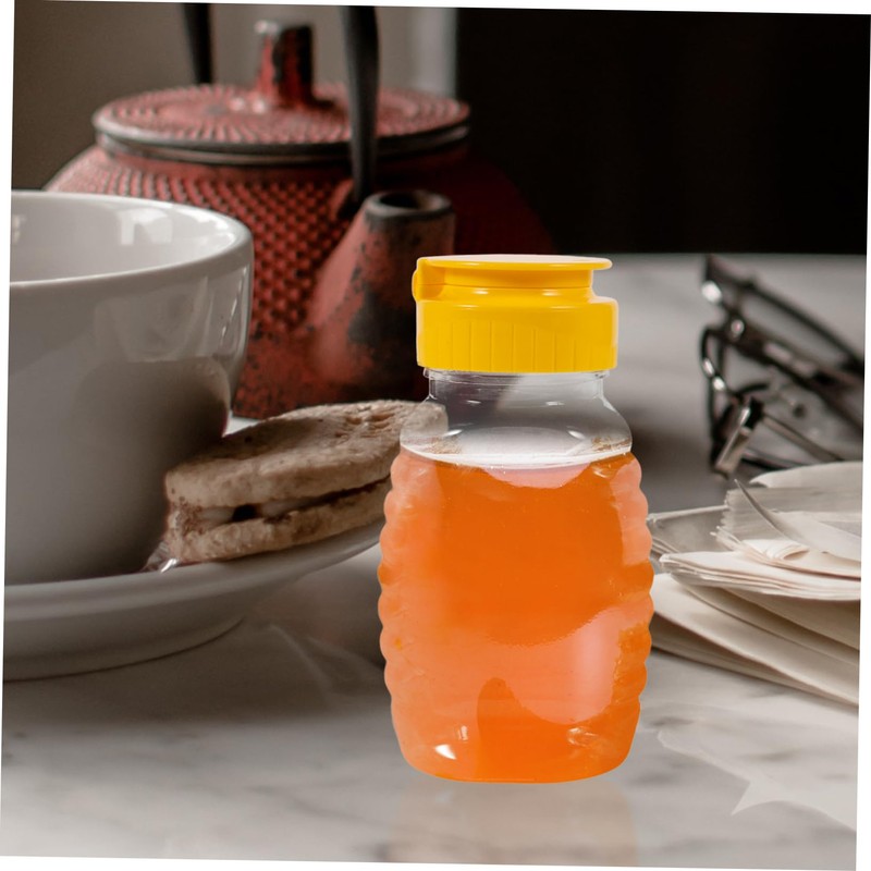 Kisangel Sets Multi-Purpose Squeeze Bottles Honey Jars Dispenser for Condiments