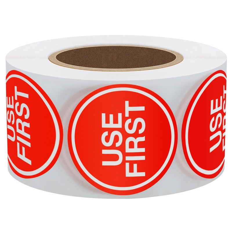 Hylabelest USE First Trilingual Removable Label 1.5 Inch Freezer Stickers