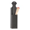 Irvin's Tinware, K18-12SM, Long Match Holder in Smokey Black, Rustic