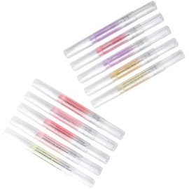 Bolígrafos de Aceite para Cutículas Nutritivos para Uñas Mineral Oil y Cera de Abeja, 10 Piezas para Reparar Uñas Ásperas y Nutrir Cutículas en Manicura Estilo Aleatorio
