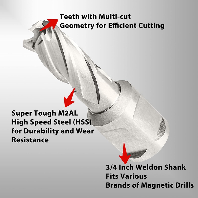 S&F STEAD & FAST - Annular Cutter, 1/2-inch Diameter x