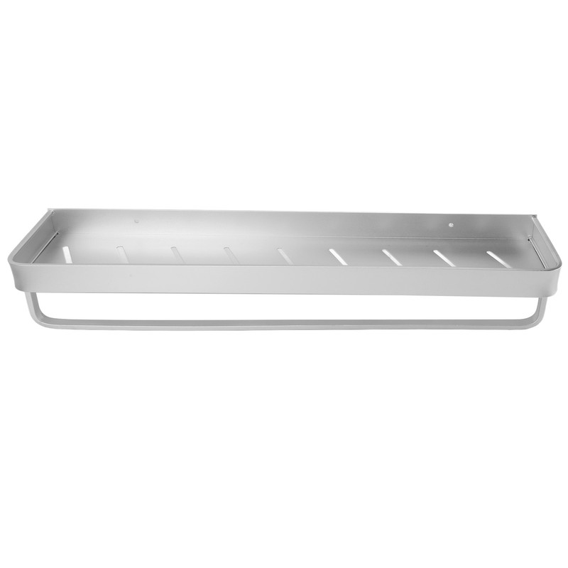 Space Aluminum Bathroom Shelf Punch Free Wall Mounted Floating Bathroom
