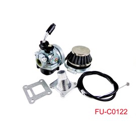 Performance Racing Carburetor Air Filter Throttle Cable Assembly for 2 Stroke 47cc 49cc Mini Dirt Pocket Bike Quad Chopper ATV Taotao Sunl Coolster