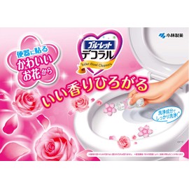 Bluelet Decorative Toilet Bowl Interior Scent and Stain Resistant Petal Gel Peach Scent, Approx. 30 Days