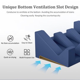 Silicone Soap Dish,1 PCS Extended Self Draining Soap Dish for Shower Silicone Soap Holder Soap Dishes for Bar Soap,Bathroom Soap Holder Bathtub Soap Dish with Drainage Keep Soap Bar Dry Clean