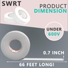 SWRT 0.7 in x 66 FT White Electrical Tape Waterproof,