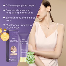 Tattoo Cover Up Makeup, Leg Makeup to Cover Veins,Body Makeup for Legs Natural Gloss Waterproof No Transfer for Tattoo Cover Up Long Last,Body Coverage Perfector 2.5 Oz (Natural Radiance)