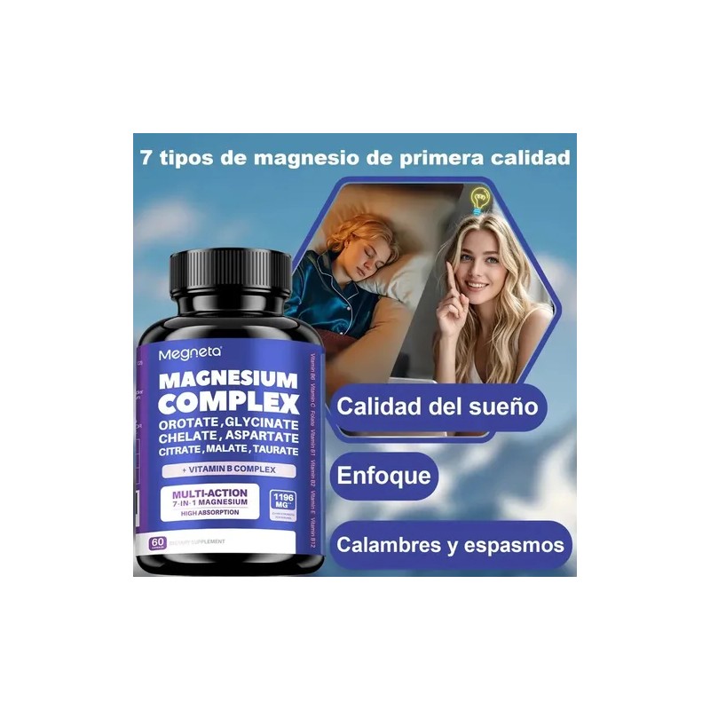 Megneta Complejo Magnesio Glicinato Malato