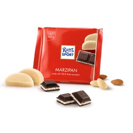 Ritter Sport Dark Chocolate with Marzipan Filling 100g/3.52oz (Pack of 2)