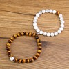 COAI Couples Mutual Attraction Distance Magnetic Howlite Tiger Eye Stone