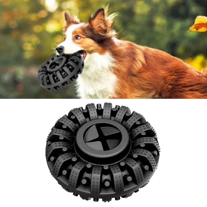 Tires Dog Chew Toy Bite Resistant Teeth Grinding Dog Tire