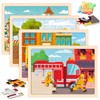 Wooden Puzzles for Kids Age 3 4 5 Year Old,