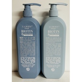 SJ Creations La Moda Beauty ~Biotin & Collagen Detoxifying & Hydrating Shampoo & Conditioner