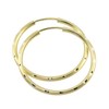 Women's Hoop Earrings 925 Sterling Silver Gold-Plated 30 mm, Genuine