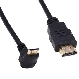 REY HDMI Cable Male to Male Ultra HD 4K High Speed 90° Angled 5m